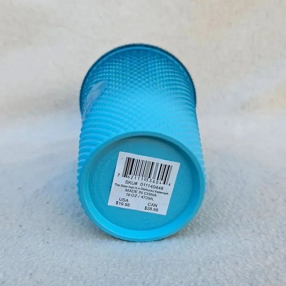 Starbucks Glacier Blue Ombre Gradient Studded Tumbler 16oz